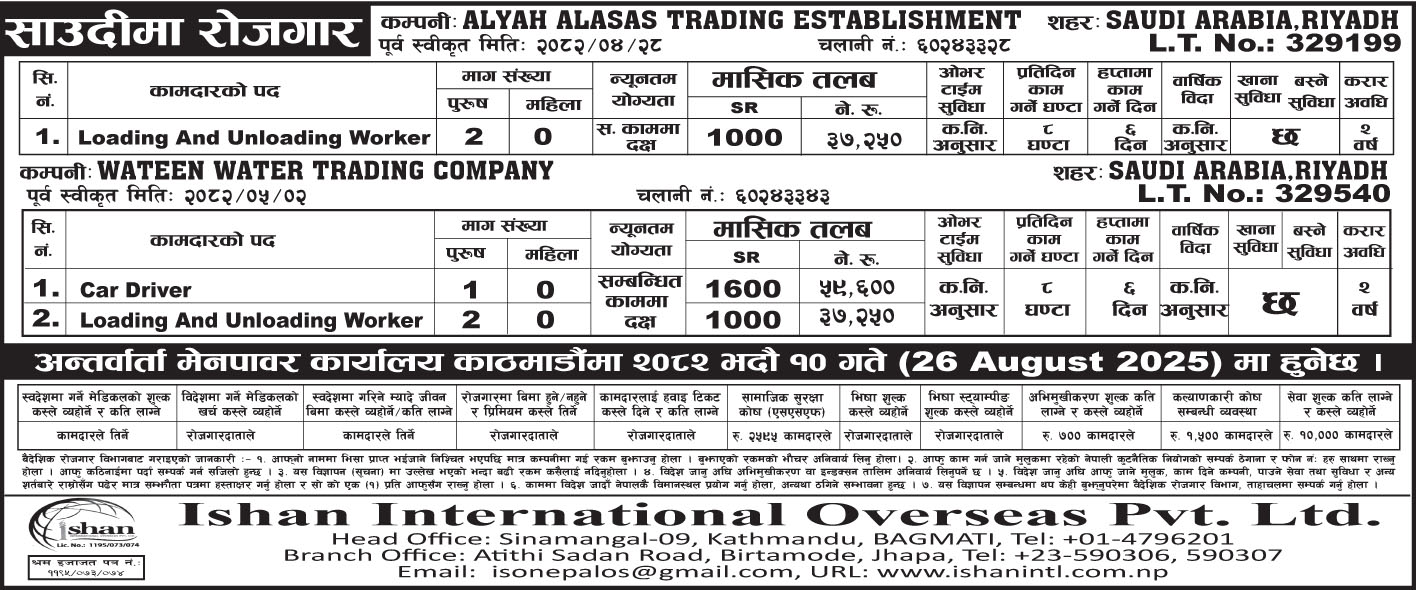 WATEEN WATER TRADING COMPANY / Alyah Alasas Trading Establishment